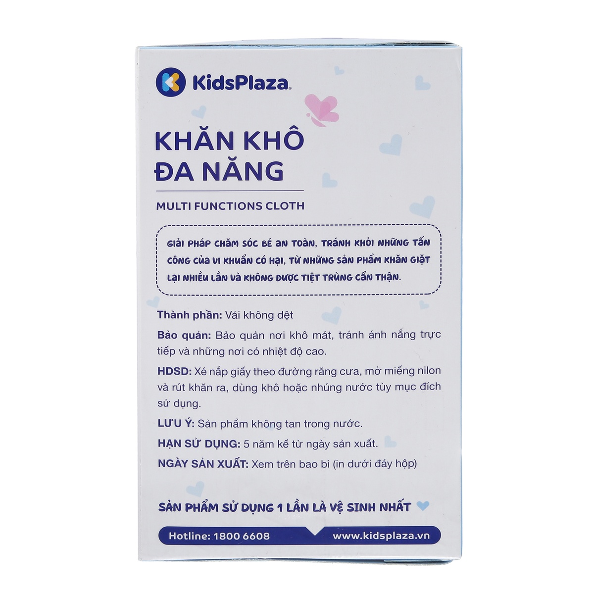 Khăn khô đa năng KidsPlaza 180pcs KP028 - hình 6