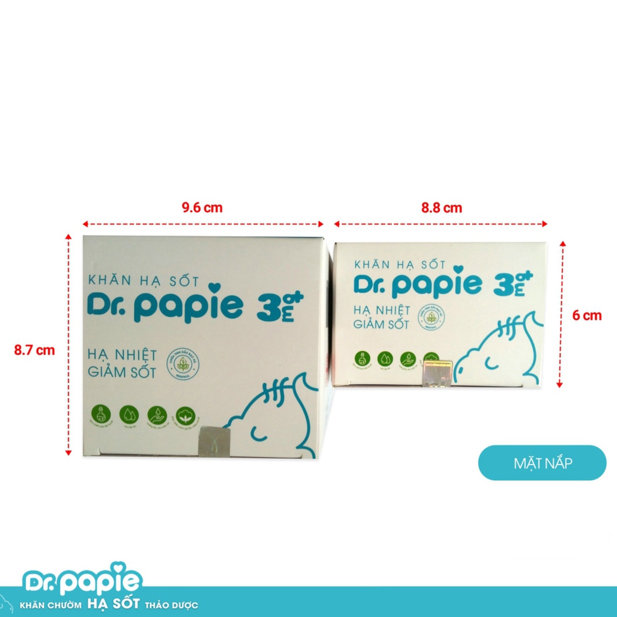 Khăn hạ sốt Dr Papie 3M+  - hình 10