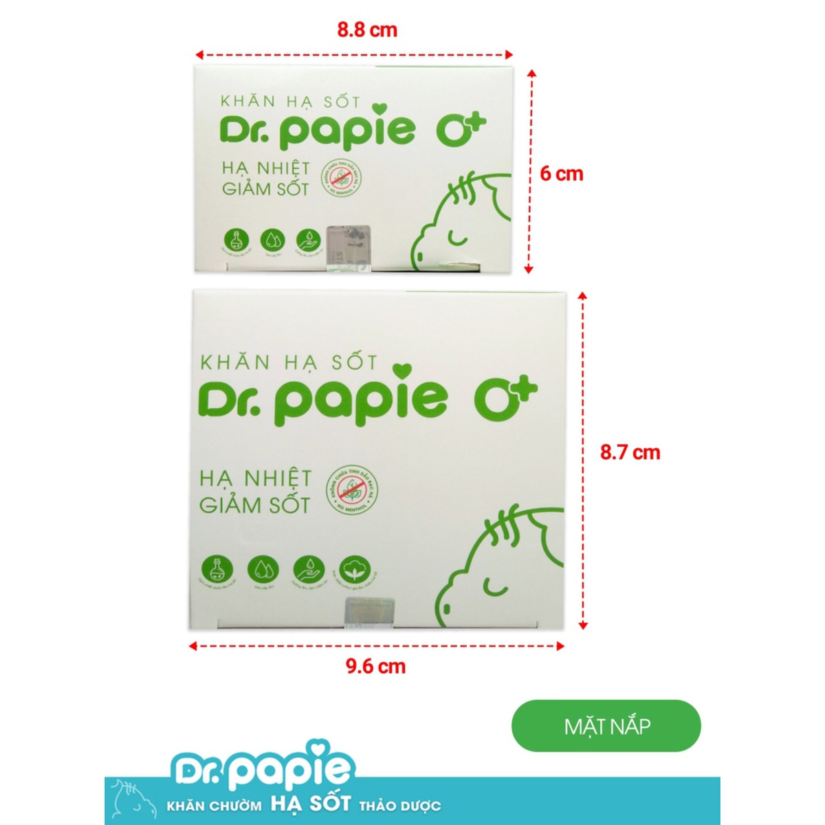Khăn hạ sốt Dr Papie 0+ - hình 9