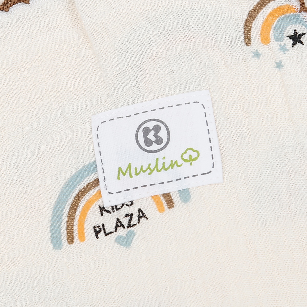 Khăn tắm cho bé KidsPlaza Muslin cầu vòng PG23 - mặt phải