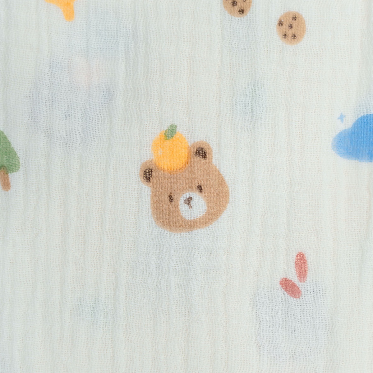 Khăn tắm Muslin TopKids 2 lớp AC25 (90x90cm) - mặt phải
