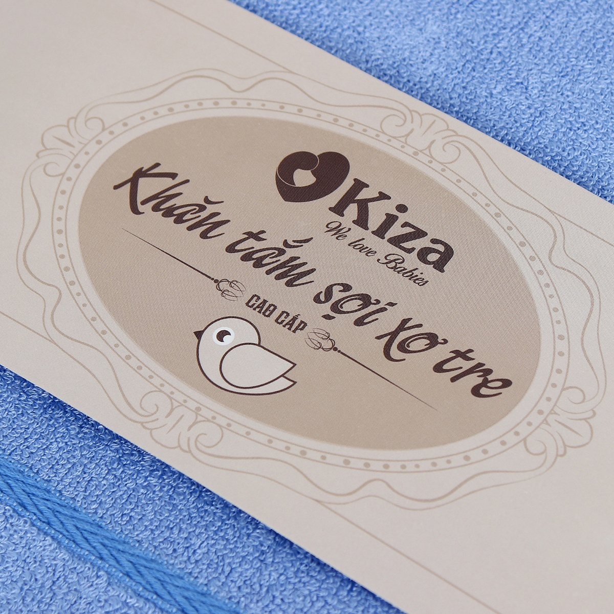 Khăn tắm sợi tre Kiza 60x120 - mặt trái