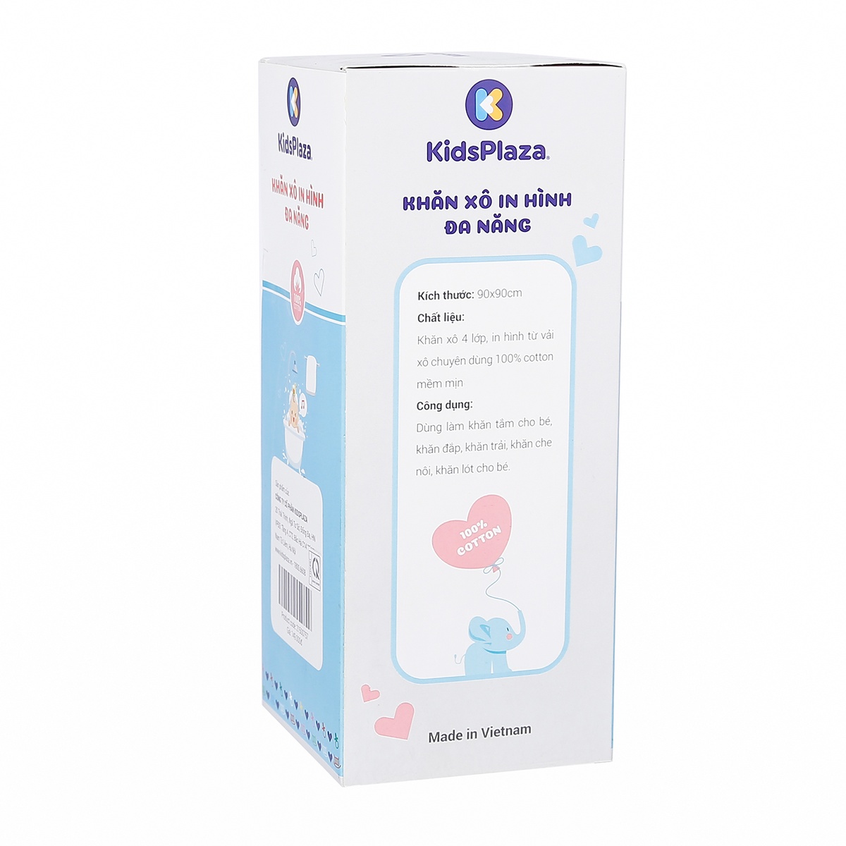 Khăn tắm xô KidsPlaza in hình 4 Lớp TM20 (90x90) - hình 10