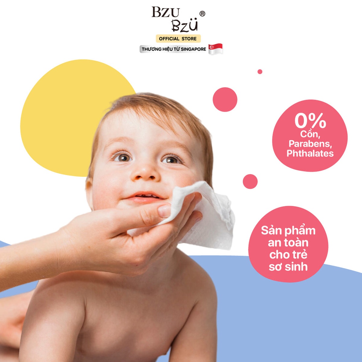 Khăn ướt dịu nhẹ Bzu Bzu 80 tờ - hình 8