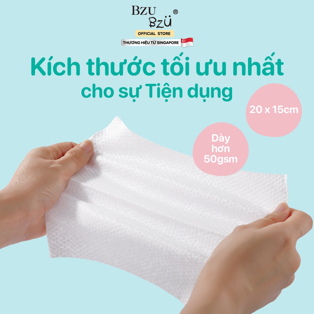 Khăn ướt kháng khuẩn Bzu Bzu 30 tờ - hình 6