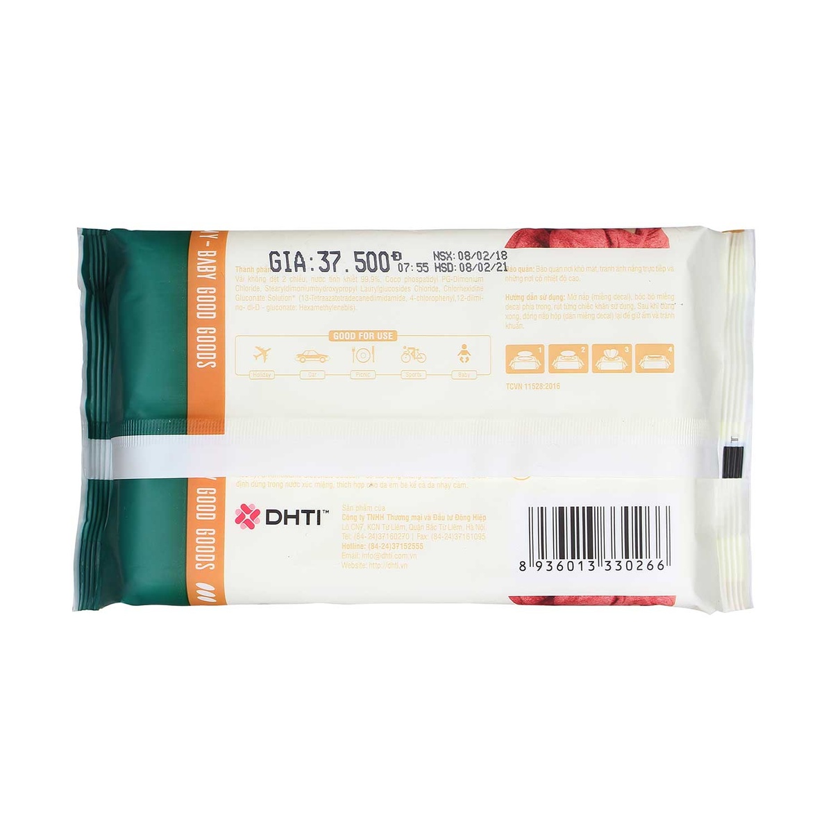 Khăn ướt Mamamy 80 miếng (có nắp) - mặt phải