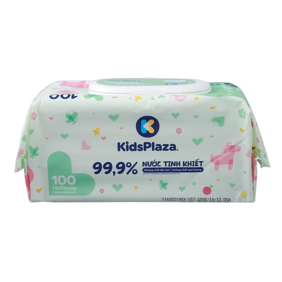 Khăn ướt tinh khiết KidsPlaza 100 tờ - hình 7