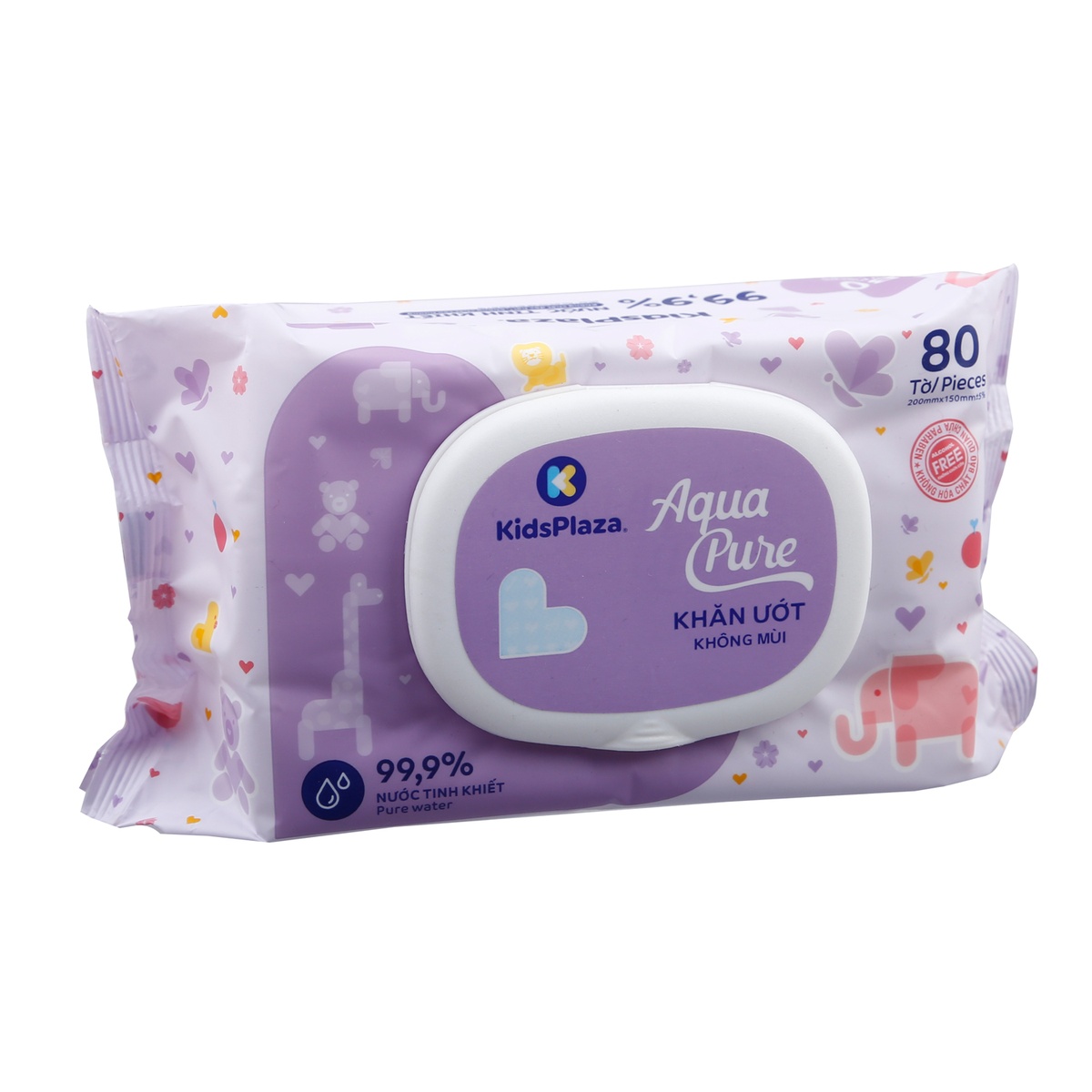 Khăn ướt tinh khiết KidsPlaza 80 tờ - hình 6