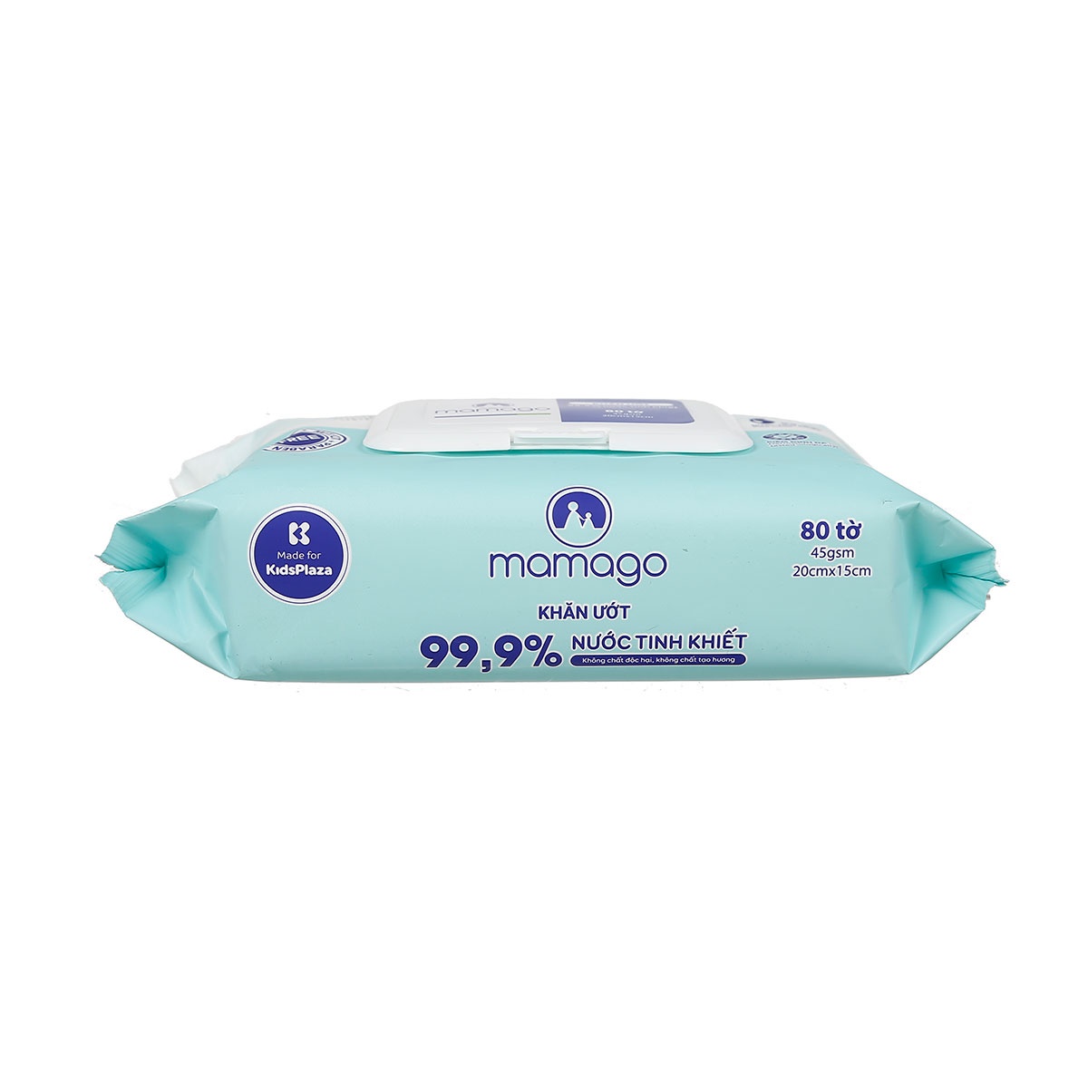 Khăn ướt tinh khiết Mamago 80pcs MMG - mặt trái