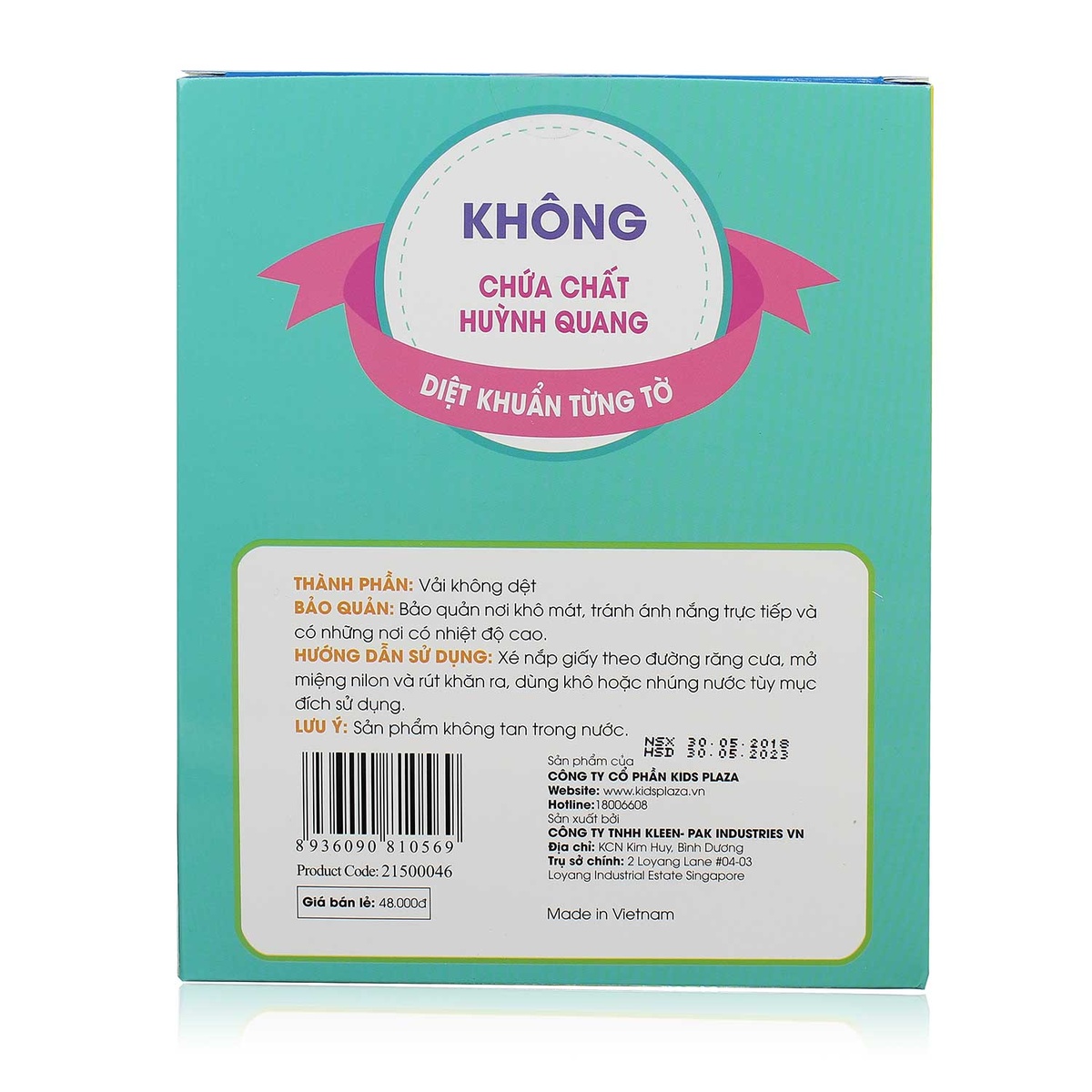 Khăn vải khô đa năng Mamago 110pcs - góc nghiêng