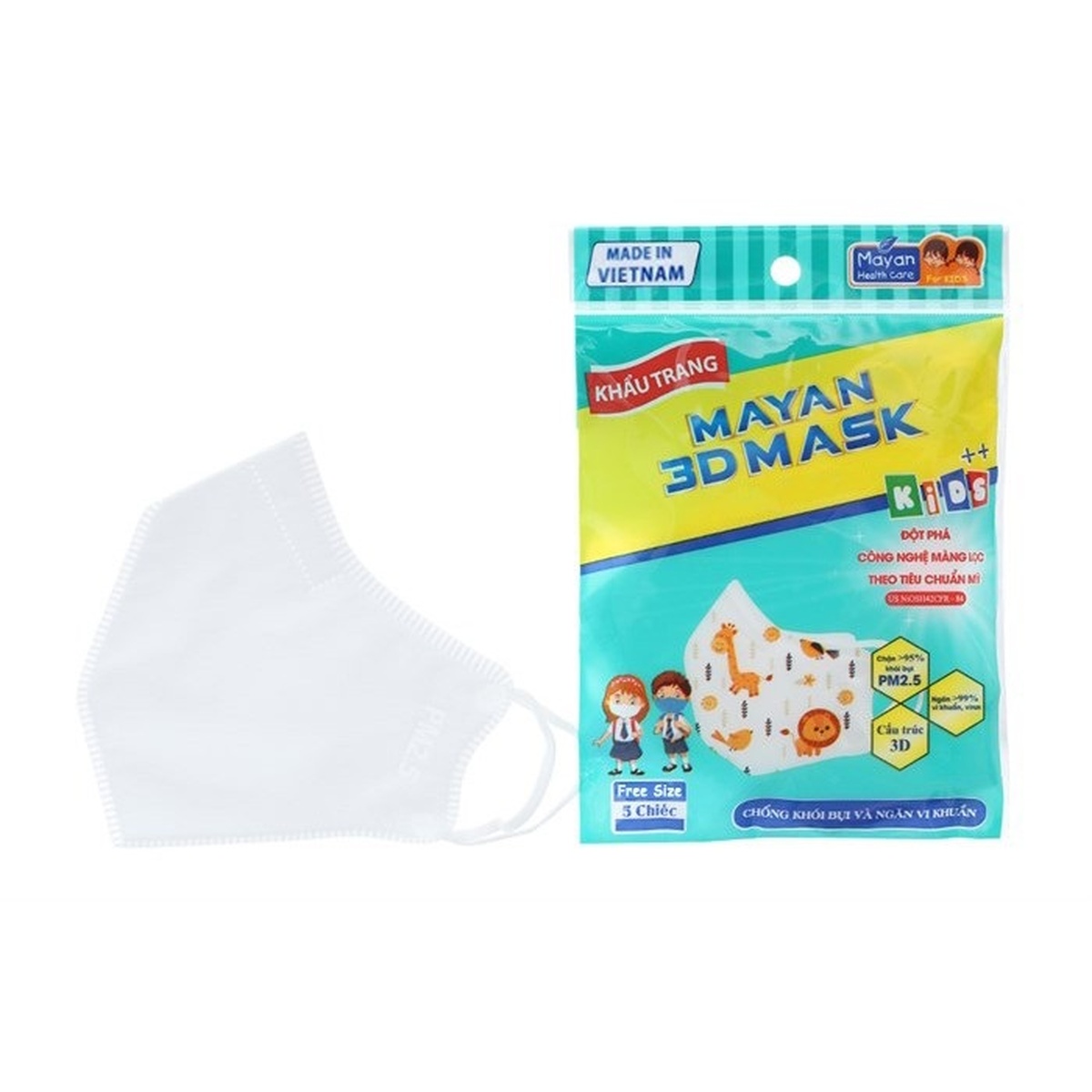 Khẩu trang Mayan 3D mask Pm2.5 Medi trẻ em