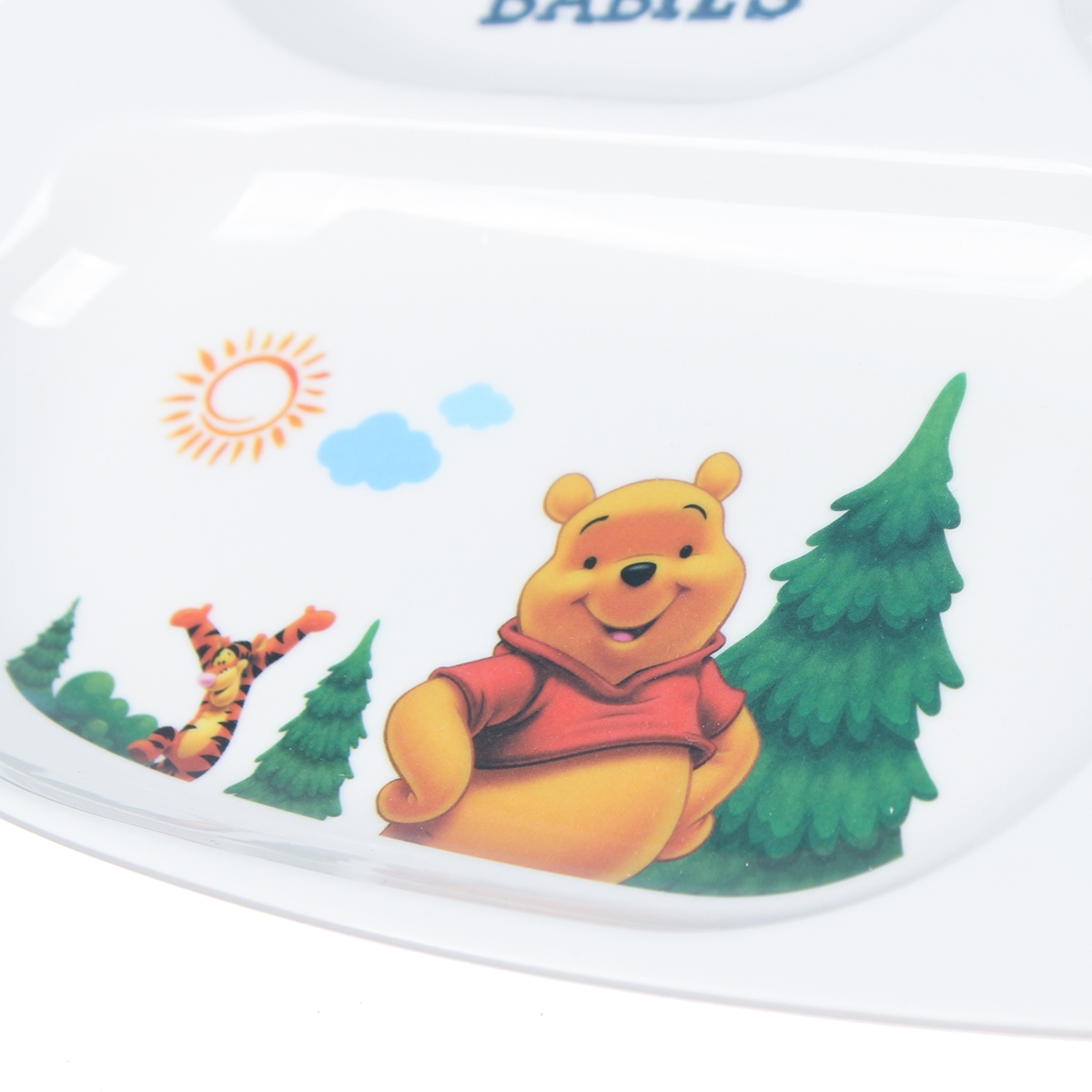 Khay ăn dặm 4 ngăn Kidsplaza BT001 (238g) - góc nghiêng