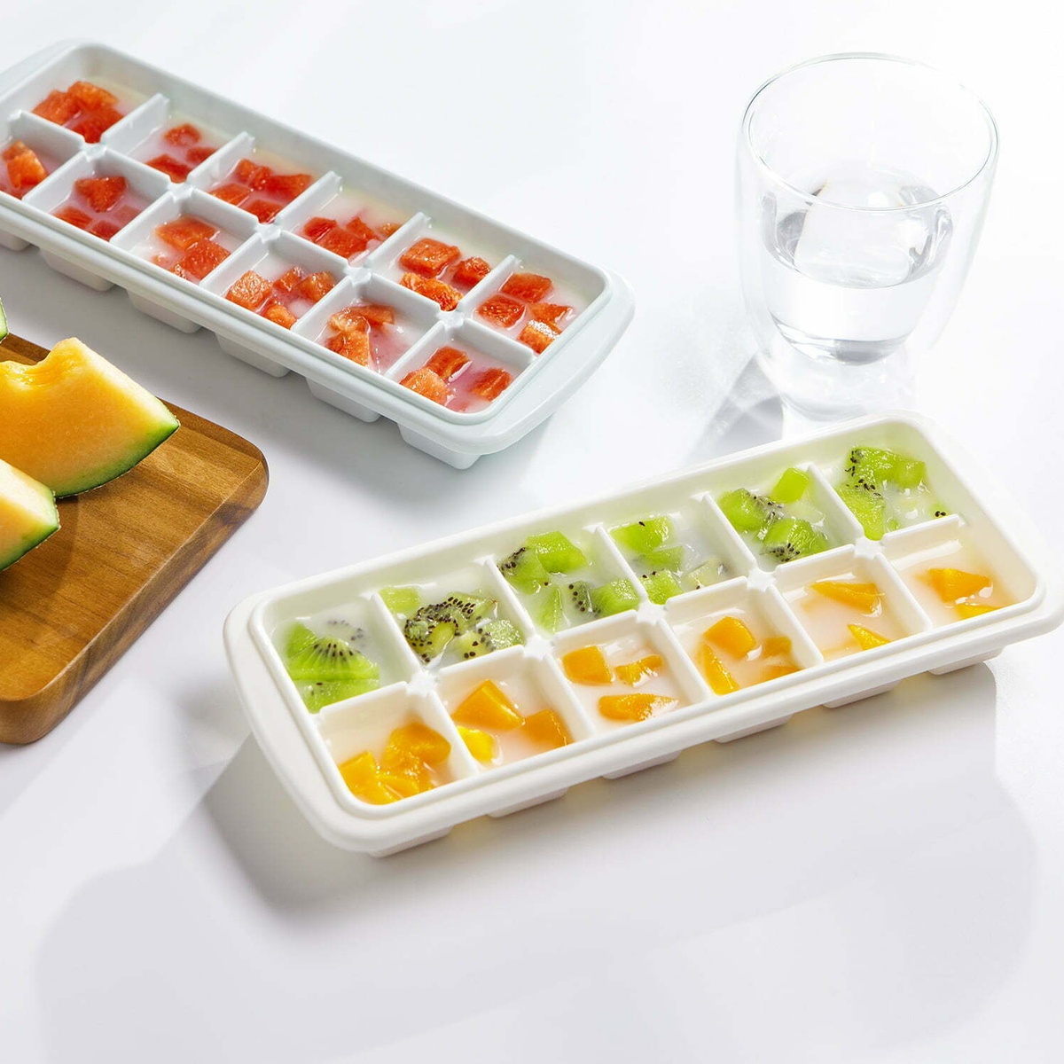 Khay làm đá Kari Inochi có nắp 12 viên (Dạng viên) - hình 6