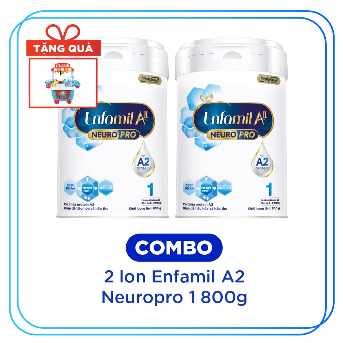 Combo 2 hộp sữa Enfamil A2 Neuropro 800g