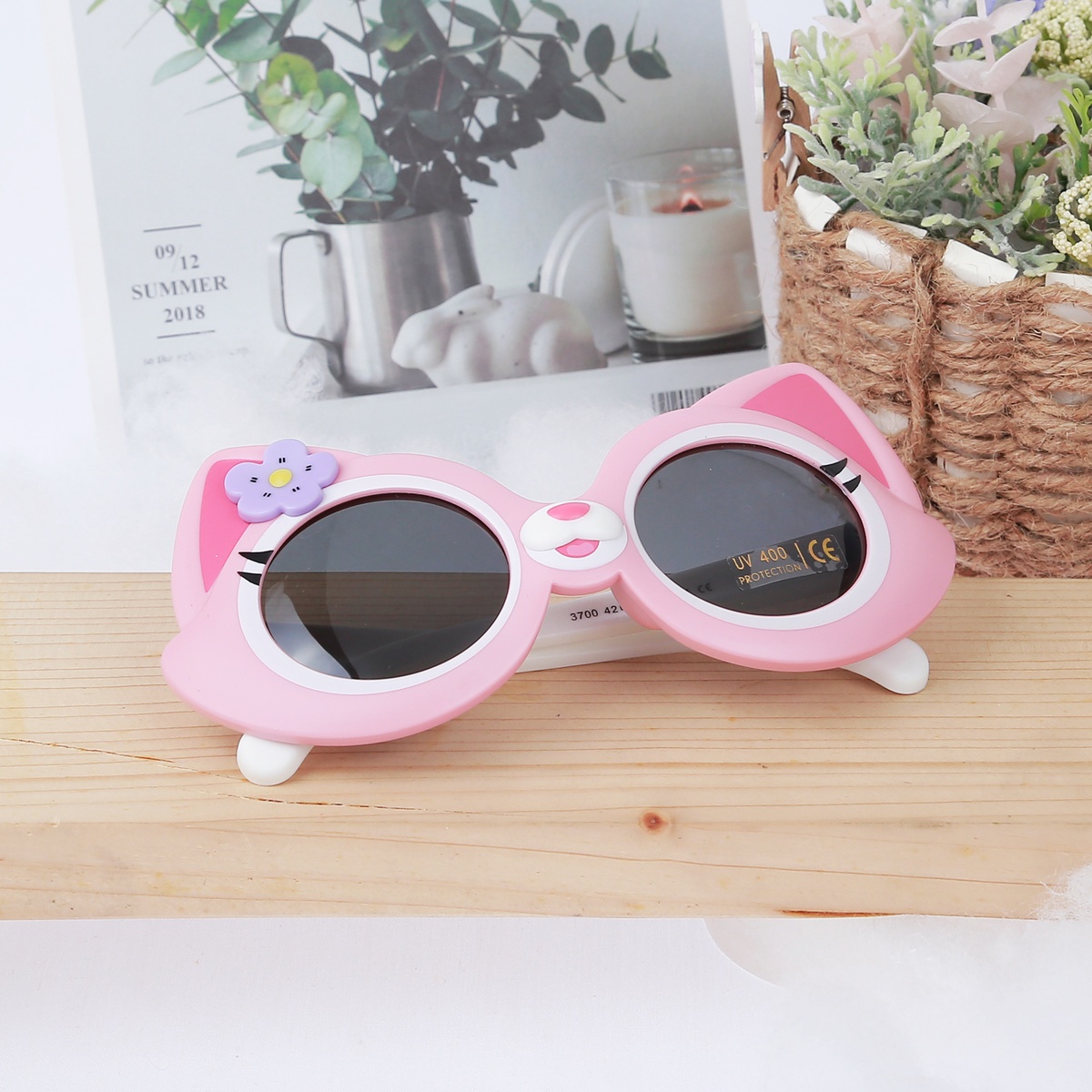 Kính thời trang gọng dẻo KidsPlaza 2023 3700 C1 (Hồng)