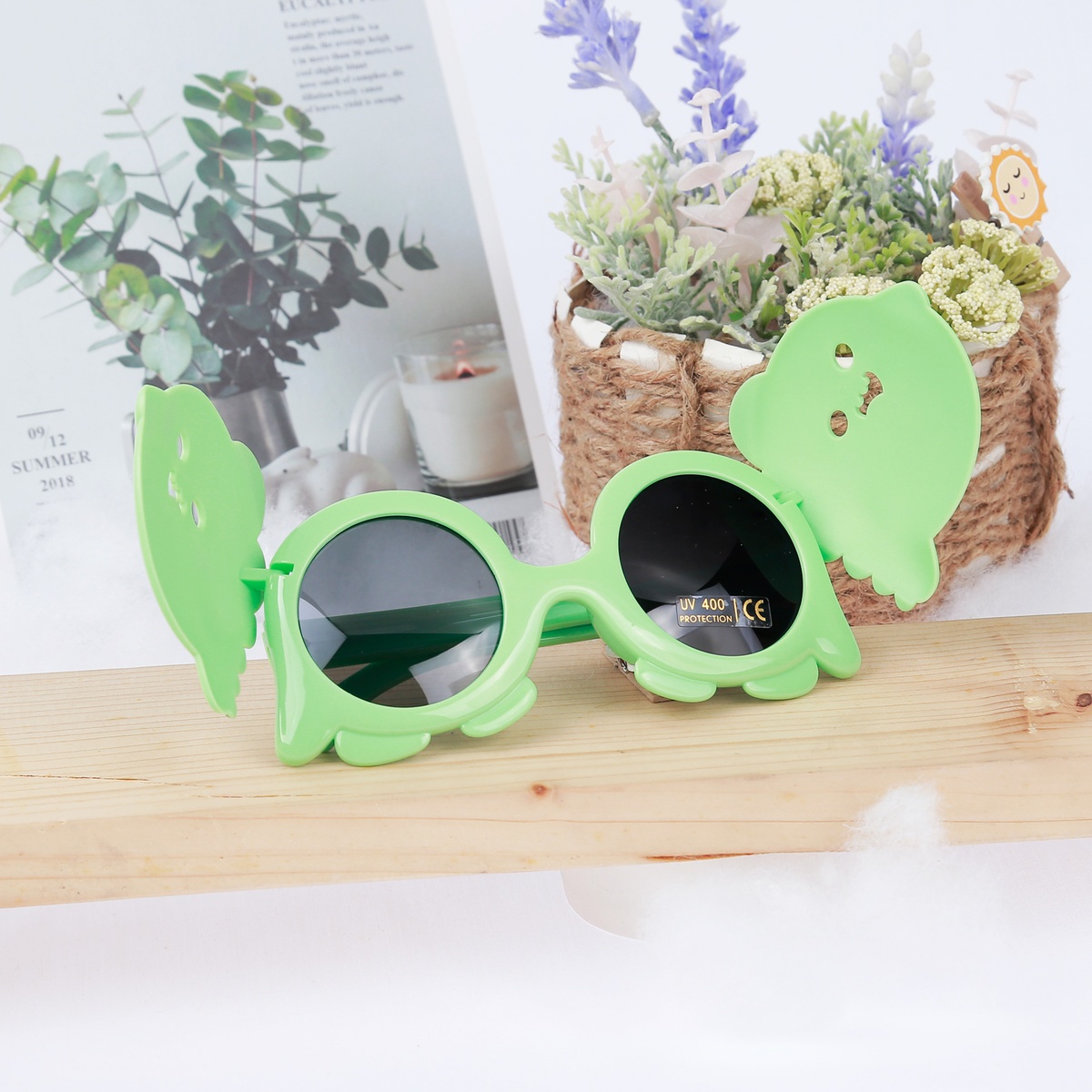 Kính thời trang gọng dẻo KidsPlaza 2023 3708 C4 (Xanh lá) - mặt trái