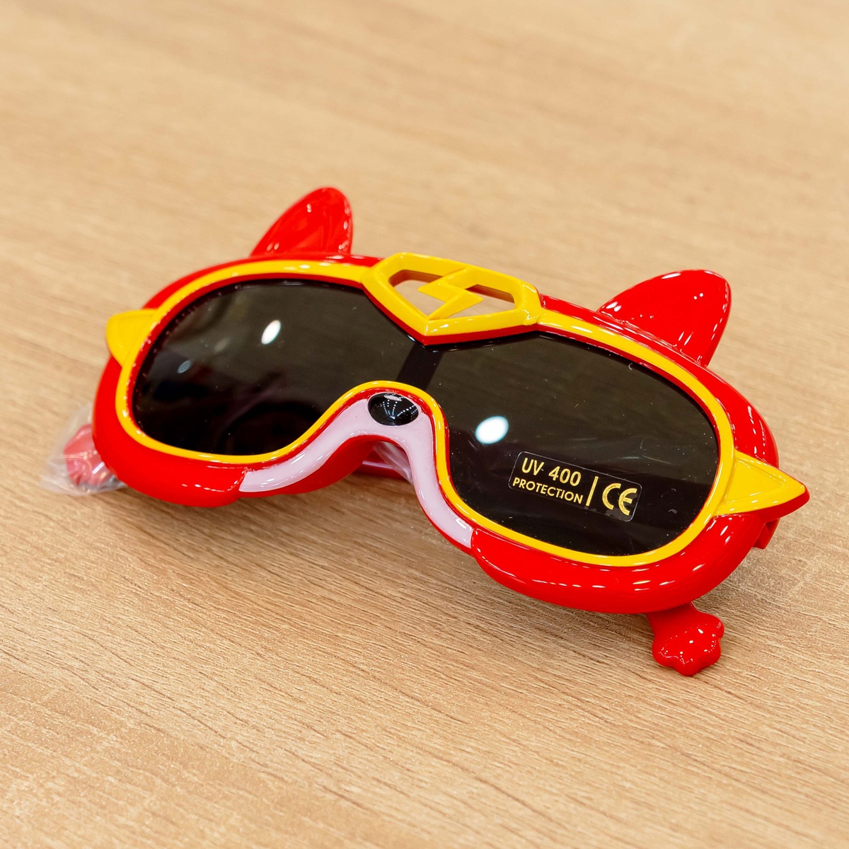 Kính thời trang gọng dẻo KidsPlaza Tia Chớp 2458 C2 (Đỏ) - mặt trái