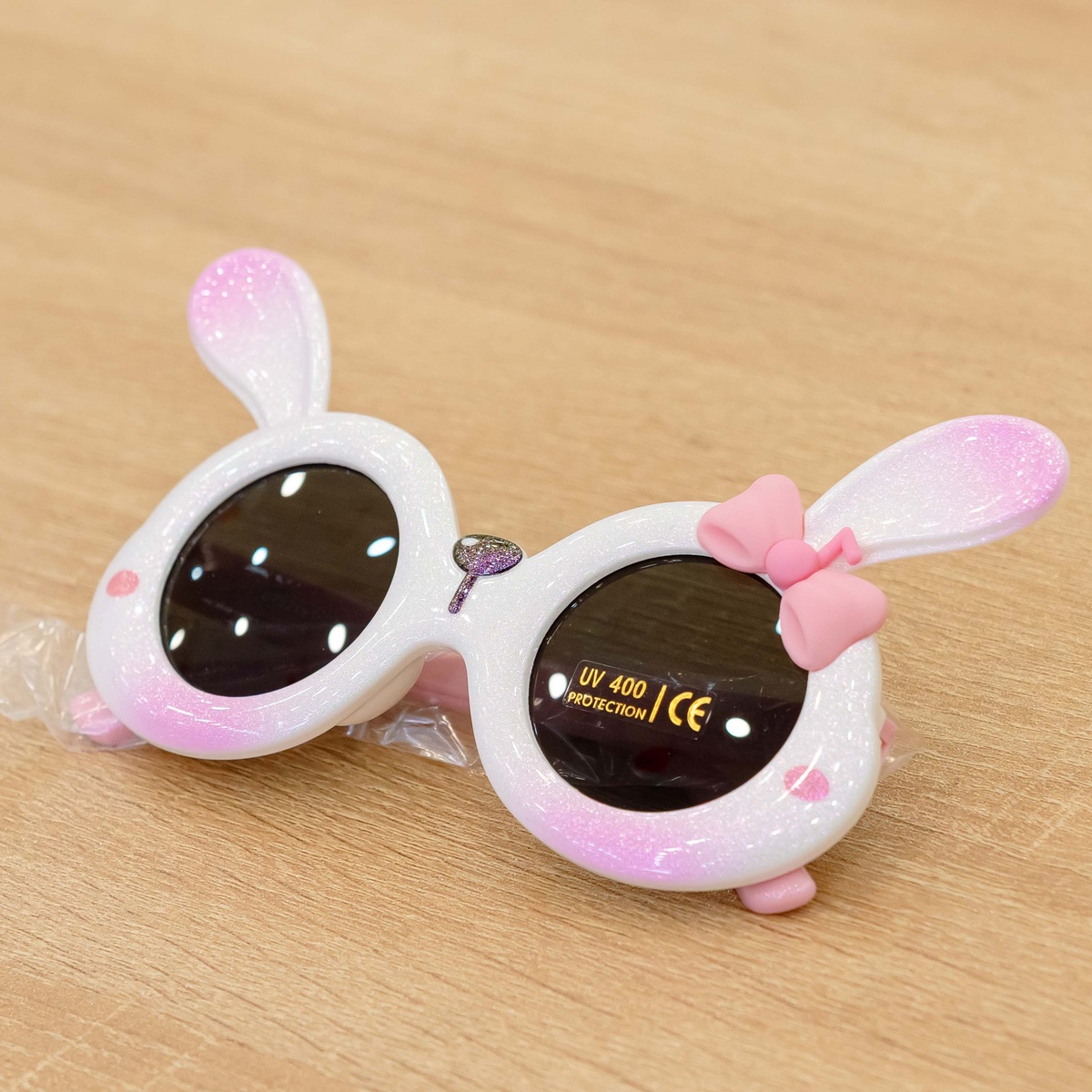 Kính thời trang gọng dẻo KidsPlaza Thỏ BT22193 C4 (Trắng) - mặt trái
