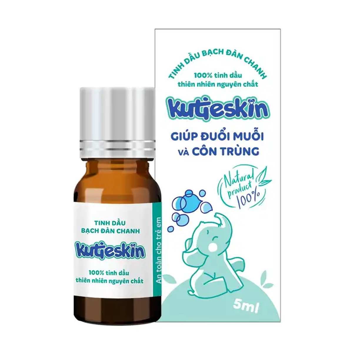 Tinh dầu Bạch Đàn chống muỗi Kutieskin 5ml (Khuyến mãi không bán)