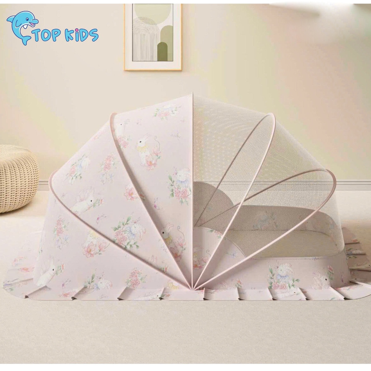 Màn chụp bé gái hình in ngộ nghĩnh AC22 (Mẫu ngẫu nhiên) - hình 6