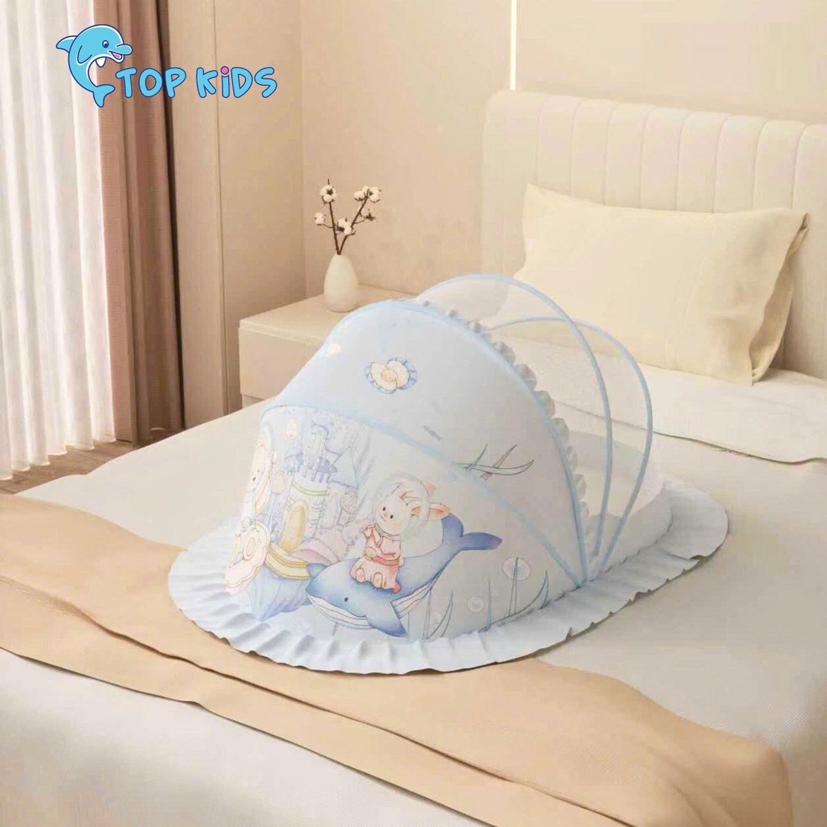 Màn chụp bé trai hình in ngộ nghĩnh AC22 (Mẫu ngẫu nhiên) - mặt trái