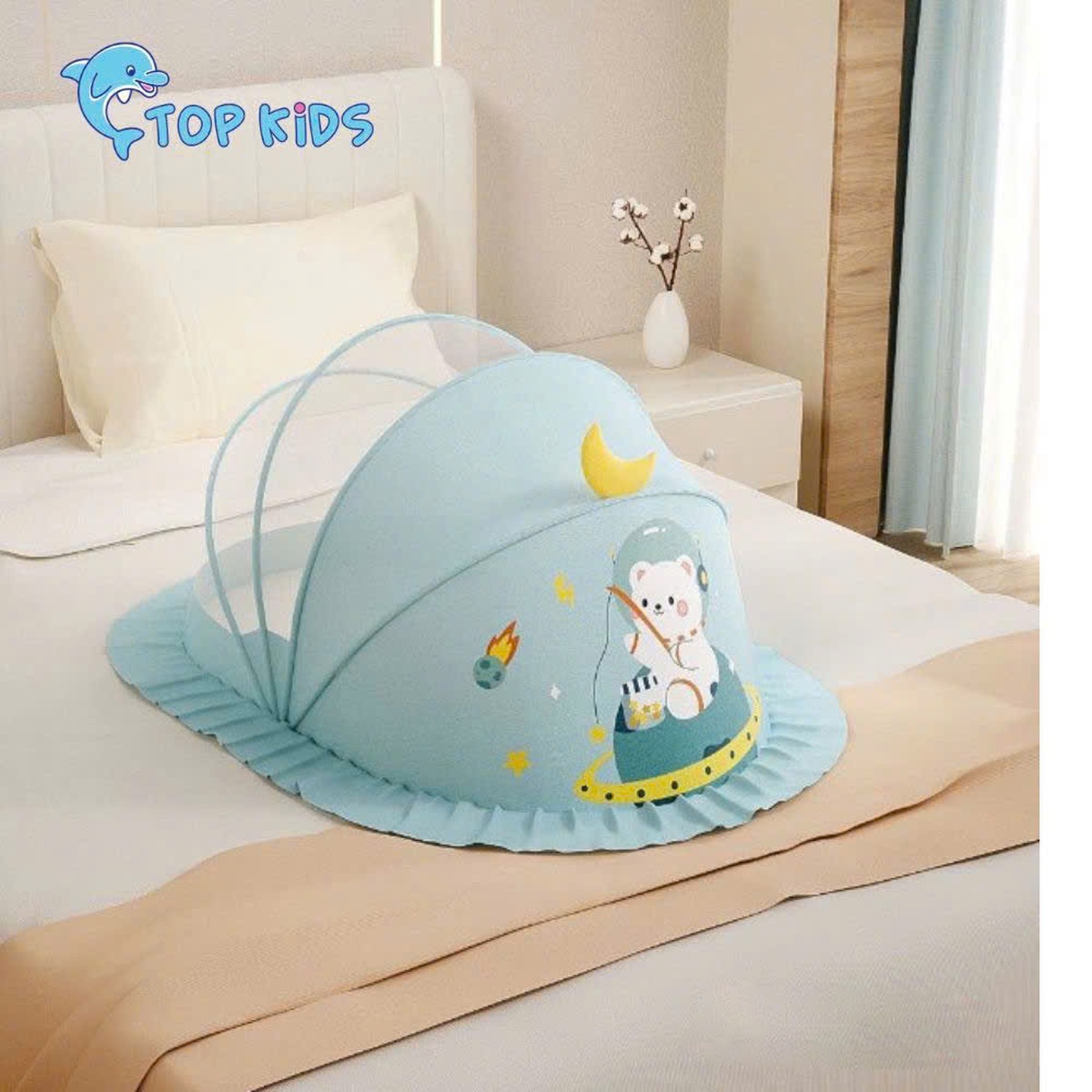 Màn chụp bé trai hình in ngộ nghĩnh AC22 (Mẫu ngẫu nhiên) - mặt phải