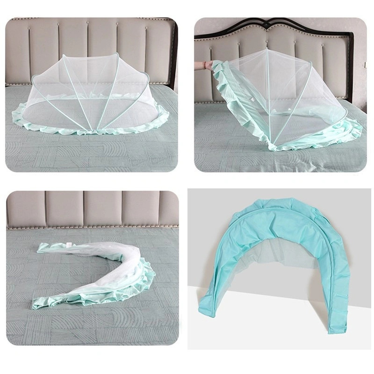 Màn chụp KidsPlaza có viền size M 22K-M006 (Xanh) - mặt sau