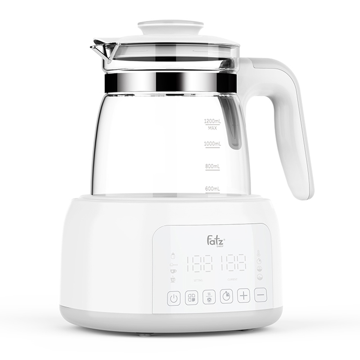  Máy đun và hâm nước pha sữa điện tử Fatzbaby 1.2L- Quick 12 - FB3503HB - mặt trái