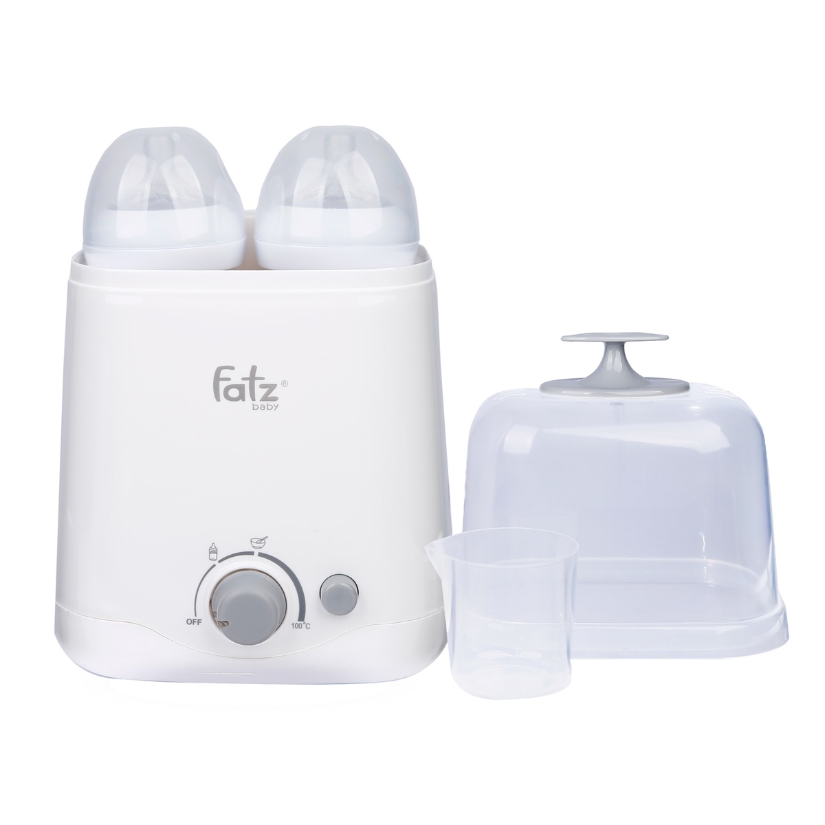 Máy hâm sữa Fatzbaby FB3012SL thế hệ mới (màu ghi-xám) - mặt sau