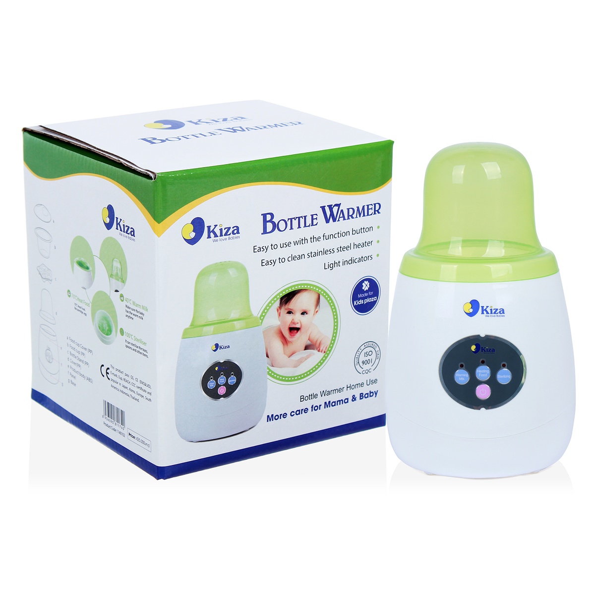 Máy hâm sữa và tiệt trùng Kiza KZ8629 - mặt trái