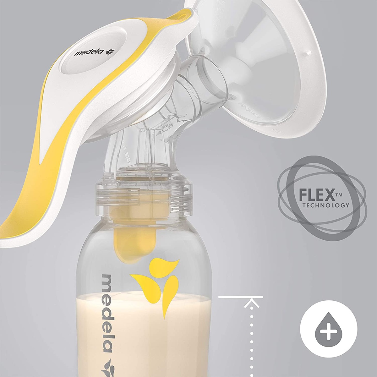 Máy hút sữa bằng tay Medela Harmony Light - góc nghiêng