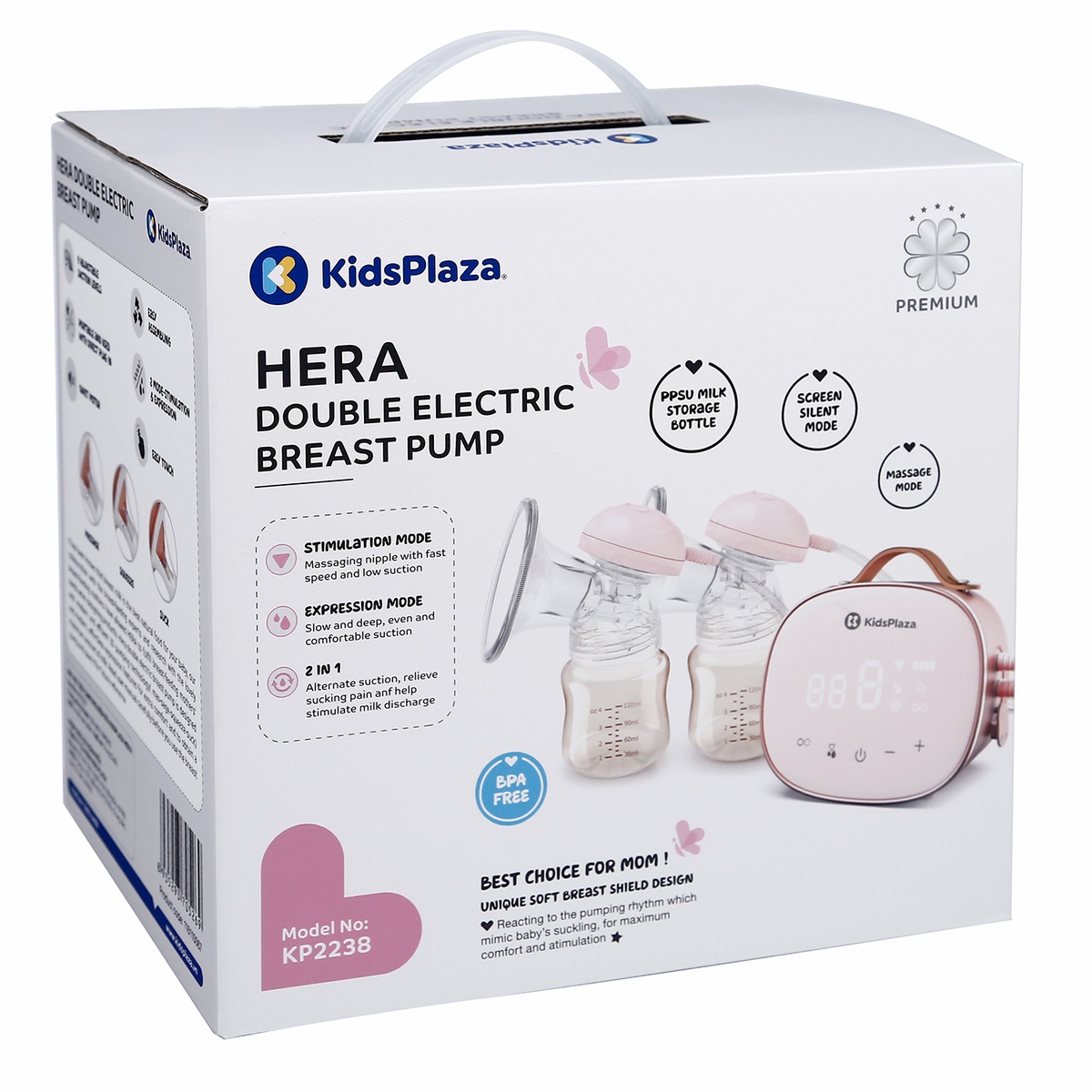 Máy hút sữa cảm ứng điện đôi KidsPlaza Hera - hình 6