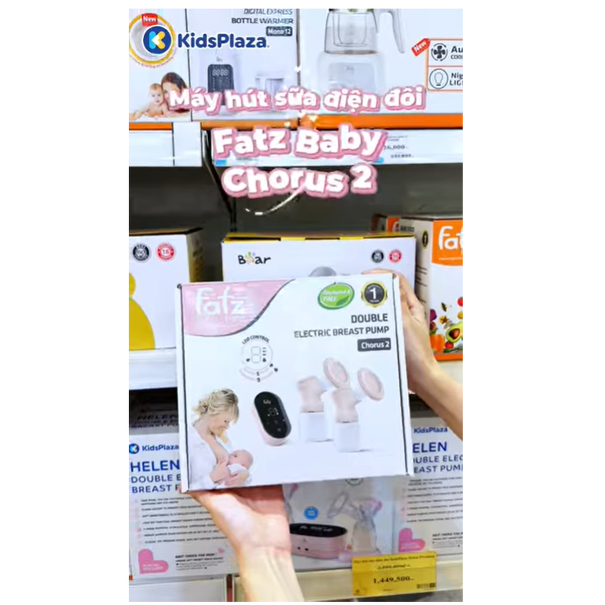 Máy hút sữa điện đôi FatzBaby Chorus 2 FB1182MX - video