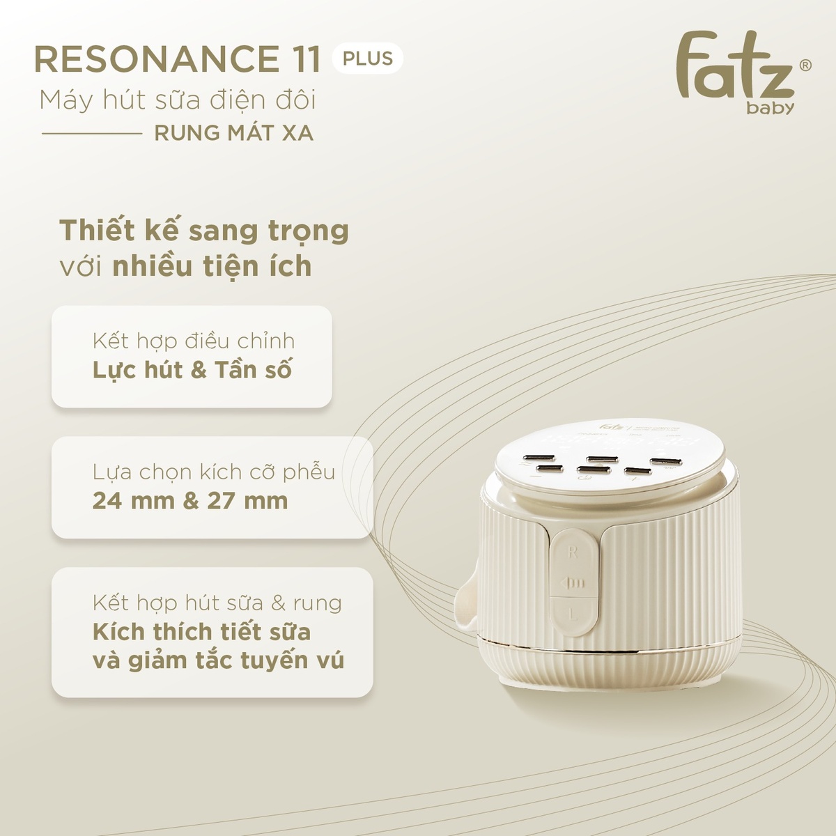 Máy hút sữa điện đôi Resonance 11 Plus FB1230BT - hình 7