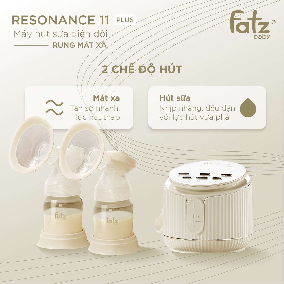 Máy hút sữa điện đôi Resonance 11 Plus FB1230BT - hình 8