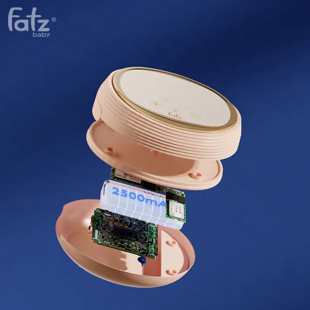 Máy hút sữa điện đôi Fatzbaby Resonance 8 Plus - góc nghiêng