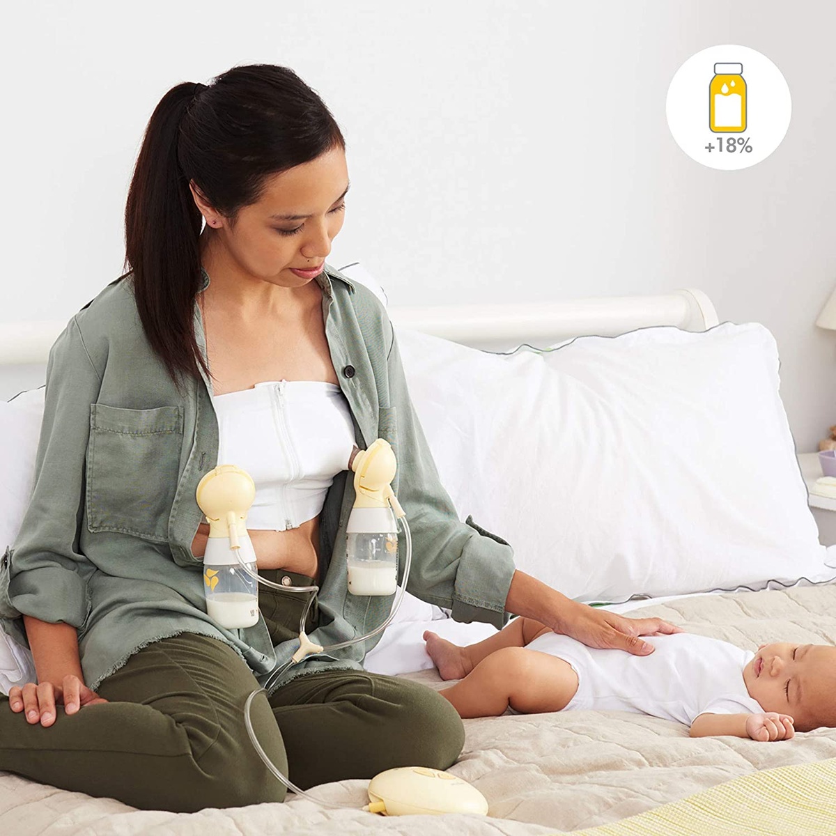 Máy hút sữa điện đôi Medela Swing Maxi Flex - mặt sau