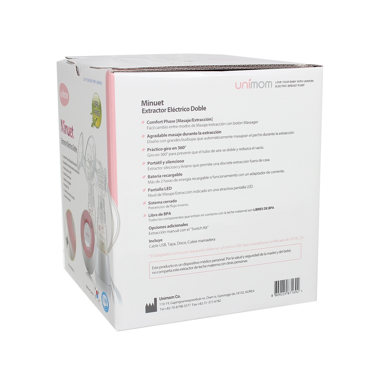 Máy hút sữa đôi Unimom Minuet UM871692 - hình 11
