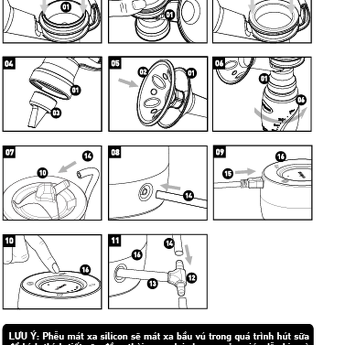 Máy hút sữa đôi Unimom Minuet UM871692 - mặt phải