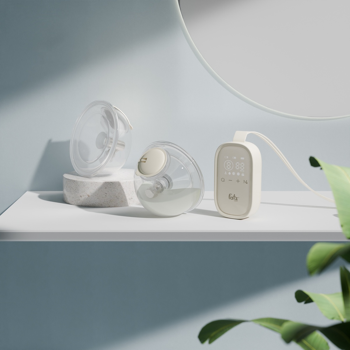 Máy hút sữa điện đôi rảnh tay Fatzbaby TwinFree 5 FB1366PW - mặt trái