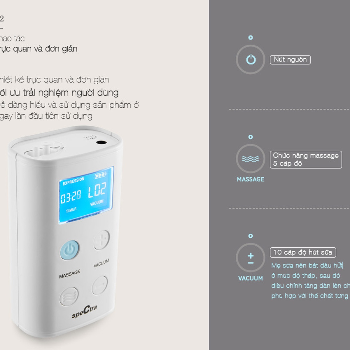 Máy hút sữa Spectra 9 Plus - hình 6
