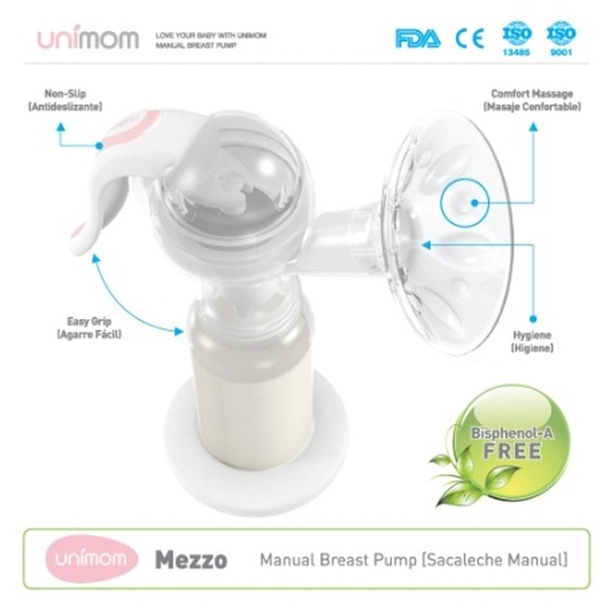 Máy hút sữa bằng tay Unimom Mezzo Hàn Quốc - hình 12