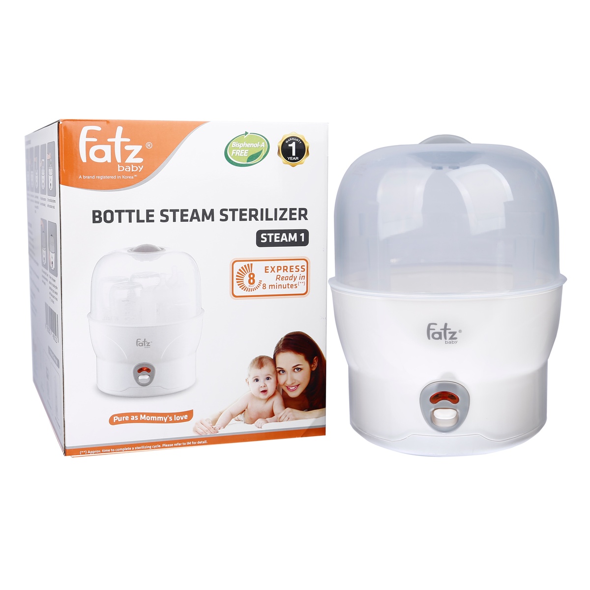 Máy tiệt trùng bình sữa Fatzbaby FB4019SL - mặt sau