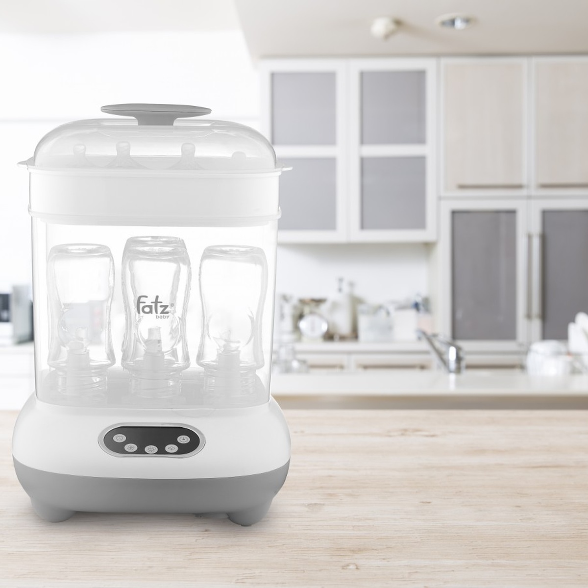 Máy tiệt trùng và sấy khô điện tử Fatzbaby 3in1 - mặt sau