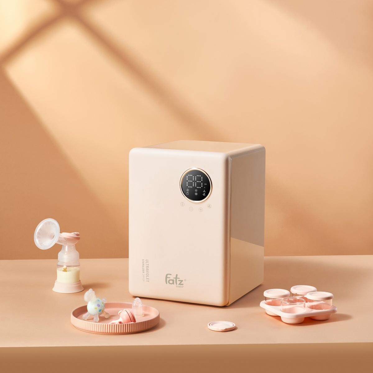 Máy tiệt trùng sấy khô UVC – LED Fatzbaby – 19L – KING 2 – FB4799BT - mặt trái