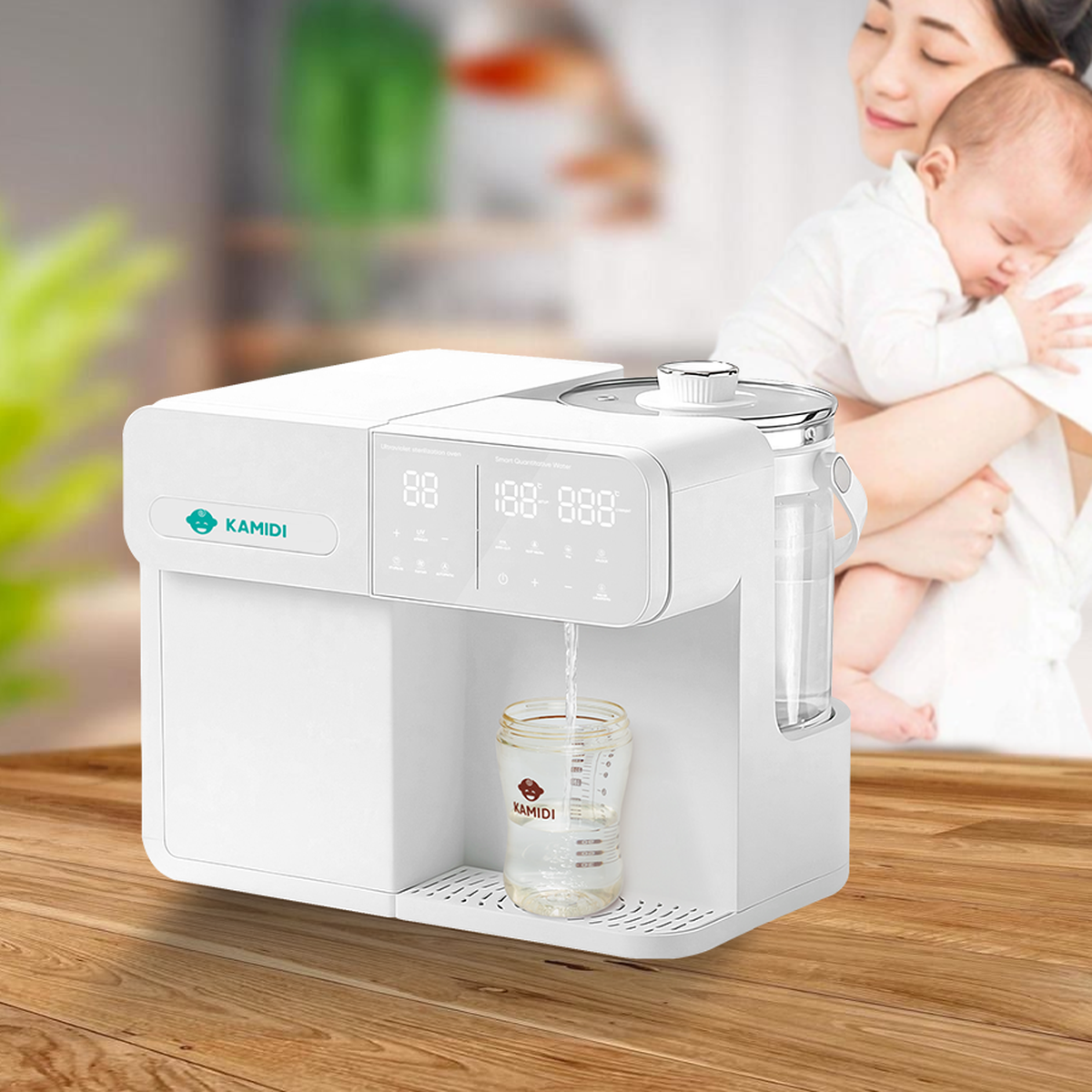 Máy tiệt trùng UV, đun nước Kamidi Lux 1 - mặt trái