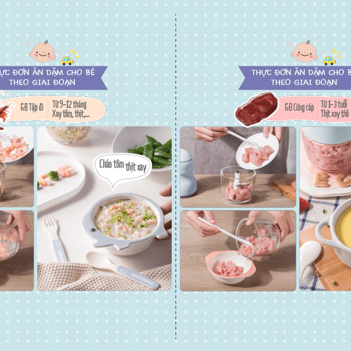 Máy xay ăn dặm cho bé Bear GR-B03V2 0,3 lít - hình 11