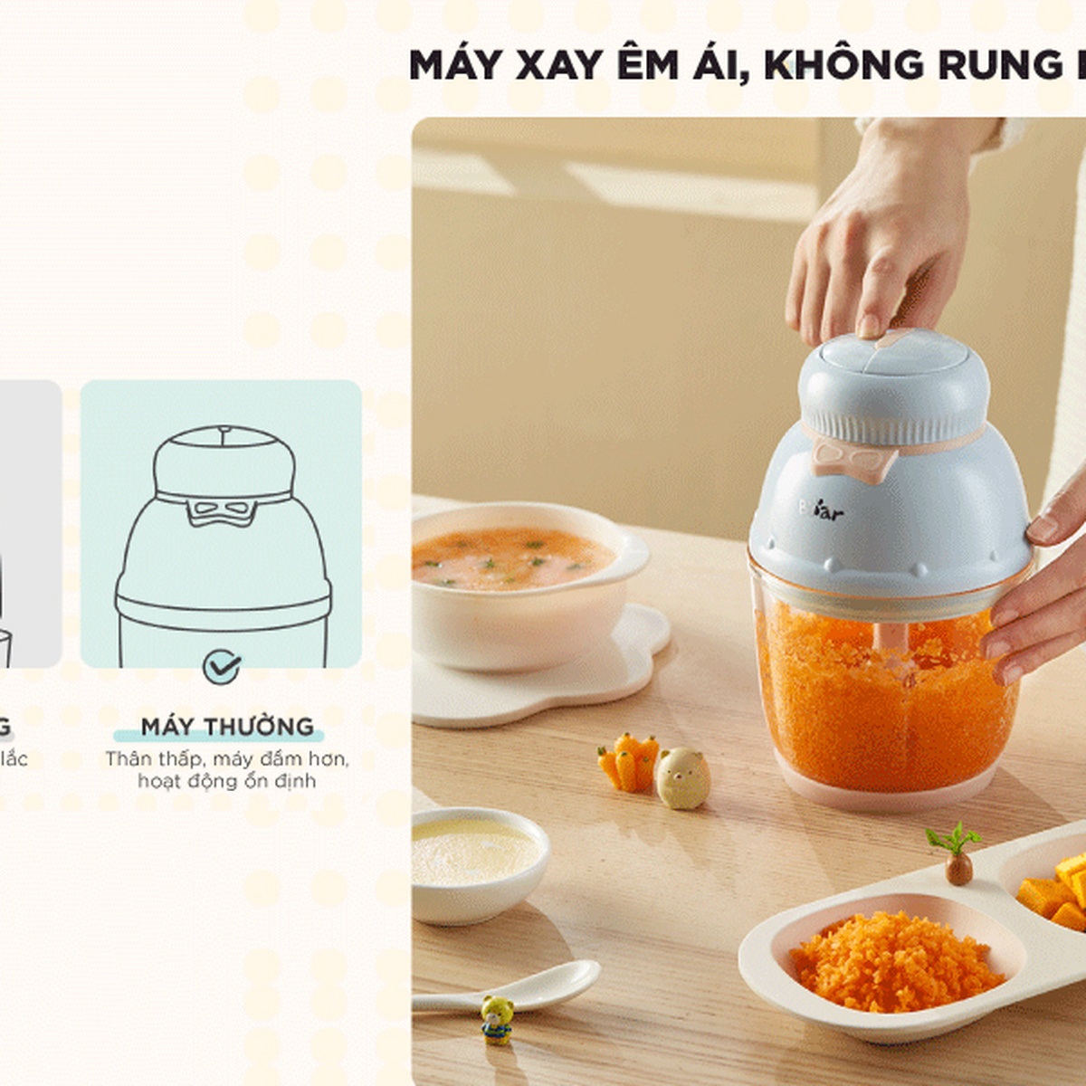 Máy xay ăn dặm Bear GR-B06V1 0,6 lít - hình 9