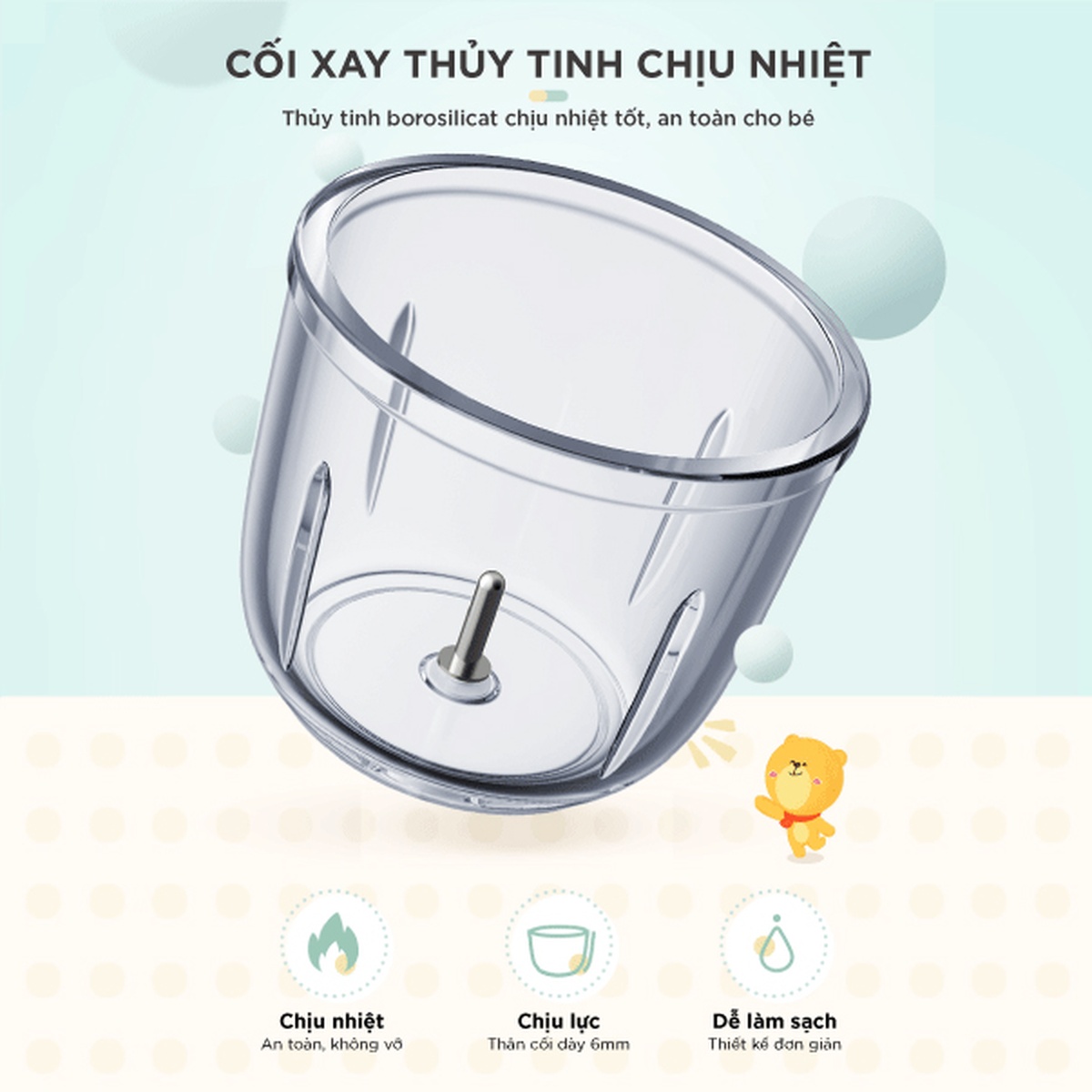 Máy xay ăn dặm Bear GR-B06V1 0,6 lít - hình 11