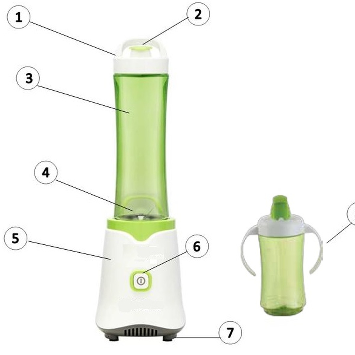 Máy xay Kiza Fruit Juicer Blender KZ1208 - hình 11